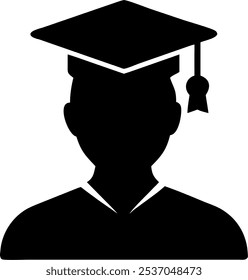 Ilustración de Arte vectorial de icono de cabeza de Educación