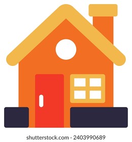 Education home Vector object illustration