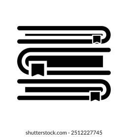 education icon. books. flat design style. Suitable for use for learning results, competitions, results. vector design template