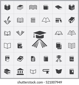 education icon. books icons universal set for web and mobile