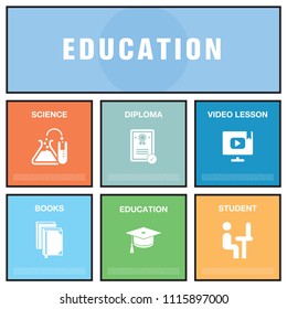 EDUCATION ICON CONCEPT