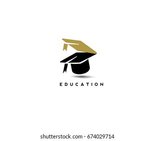 Education icon, degree, vector illustration
