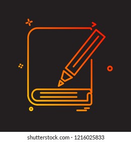 Education icon design vector