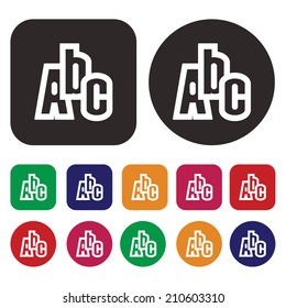 Education icon / Dictionary icon / ABC icon