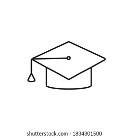 education icon element of e-learning icon for mobile concept and web apps. Thin line education icon can be used for web and mobile. Premium icon on white background