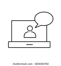 education icon element of e-learning icon for mobile concept and web apps. Thin line education icon can be used for web and mobile. Premium icon on white background