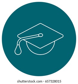 education icon flat color