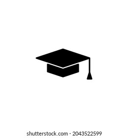 Education icon. Graduation cap sign and symbol. Graduate. Students cap