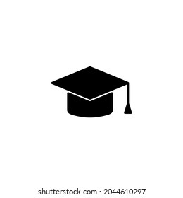 Education icon. Graduation cap sign and symbol. Graduate. Students cap