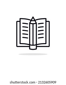 BILDUNGSSYMBOL, für Grafik- und Webdesign-Kollektion, Vektorgrafik, EPS10