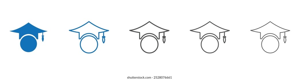 Education icon Isolated flat vector in outline