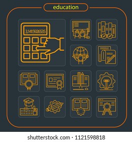 education, icon, line icon, education icon