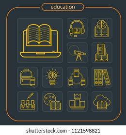 education, icon, line icon, education icon