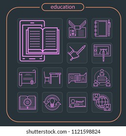 education, icon, line icon, education icon