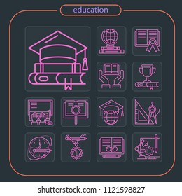 education, icon, line icon, education icon