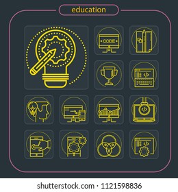 education, icon, line icon, education icon