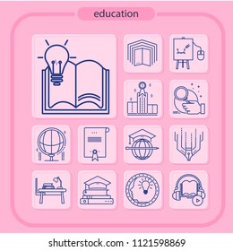 education, icon, line icon, education icon