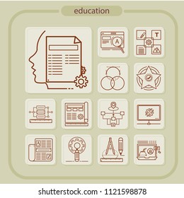 education, icon, line icon, education icon