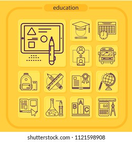 education, icon, line icon, education icon