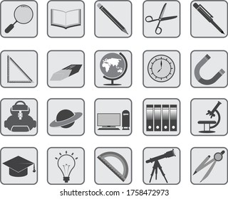 ICONO EDUCATIVO Y LOGOTIPO DE LIBRO A MICROSCOPIO