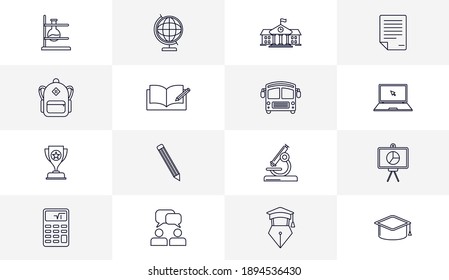 Education icon logo concepts vector, Creative design template, Illustration