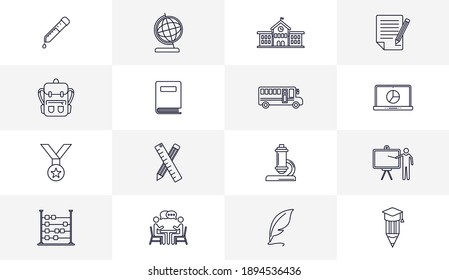 Logo-Konzepte für Bildungssymbole, Vorlage für kreatives Design, Illustration