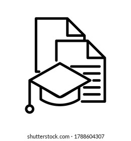 Education icon or logo isolated sign symbol vector illustration - high quality black style vector icons
