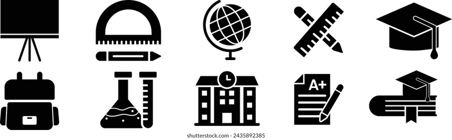 Education Icon Object, Education Icon set. Vector illustration.