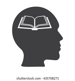 Education icon on the white background.