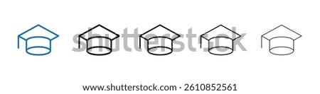 Education icon Outline vector logo for web ui