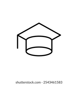 Education icon Outline vector for web ui