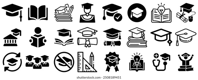 Education Icon Pack Vector Set