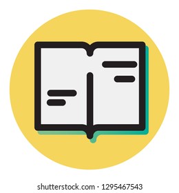 Education Icon representated by Book as EPS 10 File