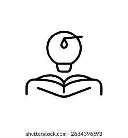 Education Icon, School Icon, Learning Icon, Knowledge Icon