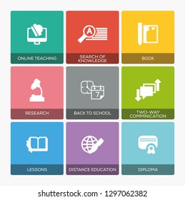 EDUCATION ICON SET