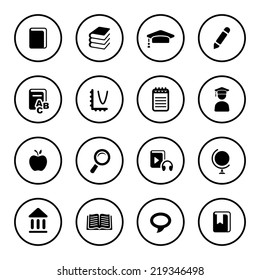 Education icon set