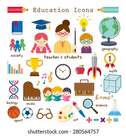 education icon set