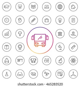 Education Icon Set.