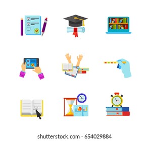 Education icon set