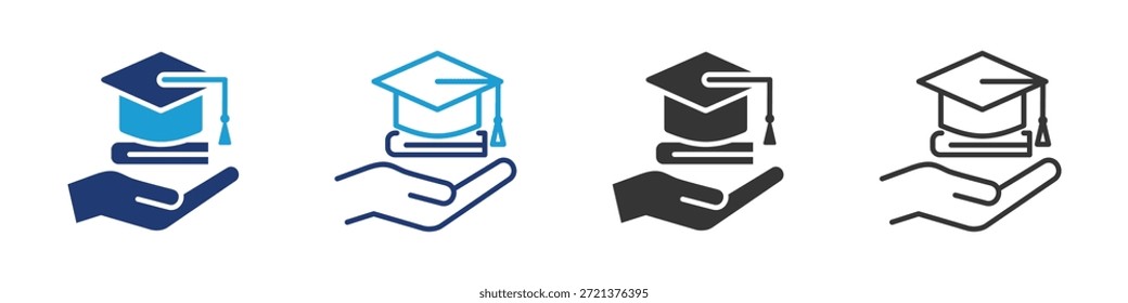 Conjunto de iconos de Educación colección multi-estilo.