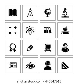 Education Icon Set. Eps-10.