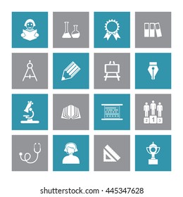 Education Icon Set. Eps-10.