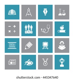 Education Icon Set. Eps-10.