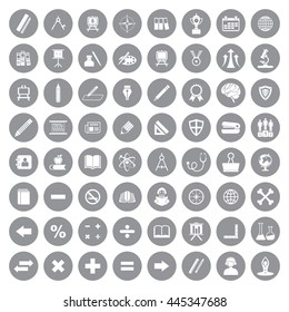 Education Icon Set. Eps-10.