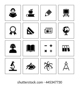 Education Icon Set. Eps-10.