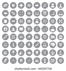 Education Icon Set. Eps-10.