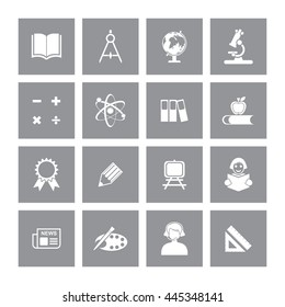Education Icon Set. Eps-10.