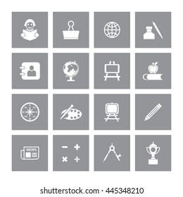 Education Icon Set. Eps-10.