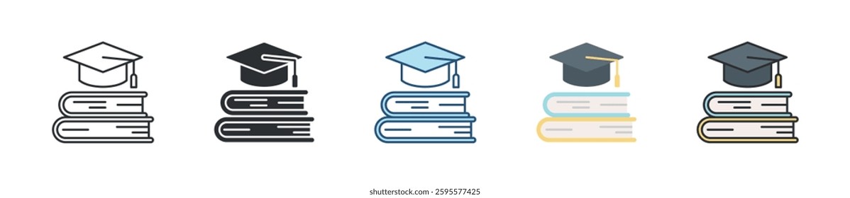 Education Icon Set Multiple Style Collection