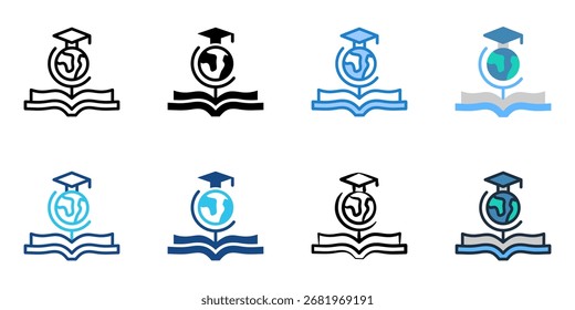 Bildung Symbol Set mehrere Stilkollektion 
